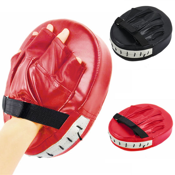 Black Red Boxing Gloves Pads for Muay Thai Kick Boxing