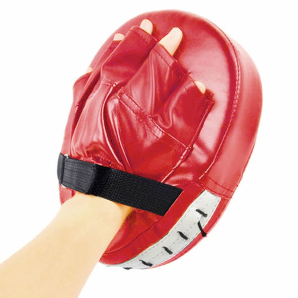 Black Red Boxing Gloves Pads for Muay Thai Kick Boxing