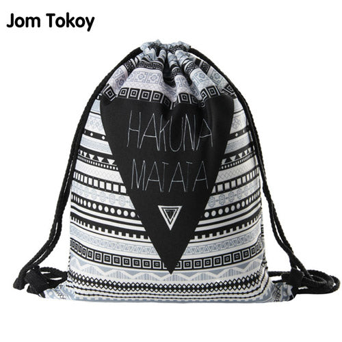 Hakuna matata Women geometric Backpack