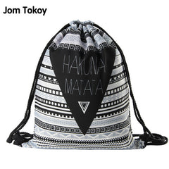 Hakuna matata Women geometric Backpack