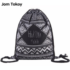 Hakuna matata Women geometric Backpack