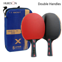 2pcs Upgraded 5 Star Carbon Table Tennis Racket