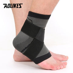 AOLIKES 1PCS 3D Weaving Elastic Nylon Strap Ankle Support