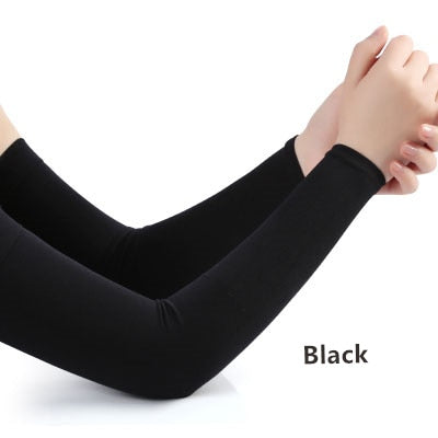 Men Pure Color Arm Sleeve Sport Running