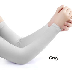 Men Pure Color Arm Sleeve Sport Running