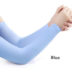 Men Pure Color Arm Sleeve Sport Running