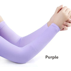 Men Pure Color Arm Sleeve Sport Running