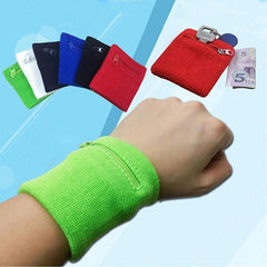 Zipper Wrist Wallet Pouch Running Sports Arm Band