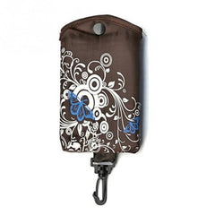 Foldable Shopping Bag Butterfly Flower Oxford Fabric Shoulder Bag