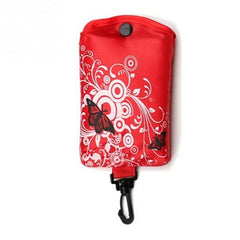 Foldable Shopping Bag Butterfly Flower Oxford Fabric Shoulder Bag