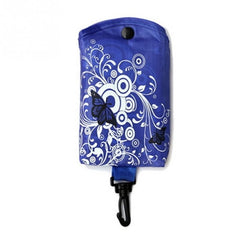 Foldable Shopping Bag Butterfly Flower Oxford Fabric Shoulder Bag