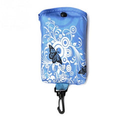 Foldable Shopping Bag Butterfly Flower Oxford Fabric Shoulder Bag