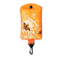 Foldable Shopping Bag Butterfly Flower Oxford Fabric Shoulder Bag