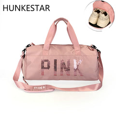 2018 Cheap Sequins Black Gym Bag Women