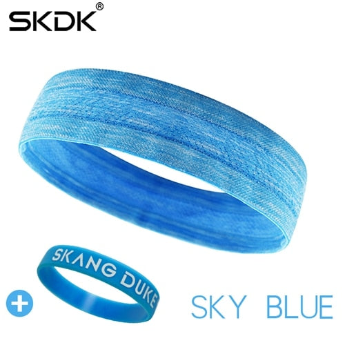 SKDK 1Pc Sweatband Elastic Yoga Running Fitness Sweat band