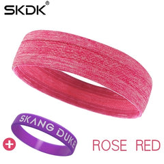 SKDK 1Pc Sweatband Elastic Yoga Running Fitness Sweat band