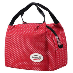 Aosbos Fashion Portable Insulated Canvas lunch Bag