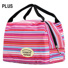 Aosbos Fashion Portable Insulated Canvas lunch Bag