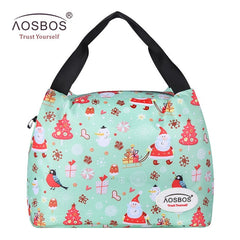 Aosbos Fashion Portable Insulated Canvas lunch Bag