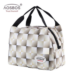 Aosbos Fashion Portable Insulated Canvas lunch Bag