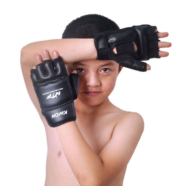 Kids Children half finger Boxing Gloves