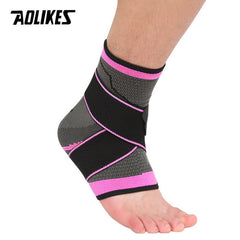 AOLIKES 1PCS 3D Weaving Elastic Nylon Strap Ankle Support