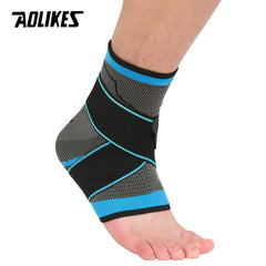 AOLIKES 1PCS 3D Weaving Elastic Nylon Strap Ankle Support