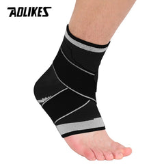 AOLIKES 1PCS 3D Weaving Elastic Nylon Strap Ankle Support