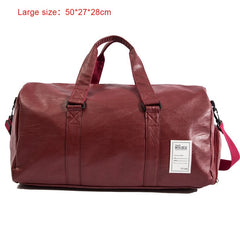 Travel Bag black PU Leather Couple Travel Bags